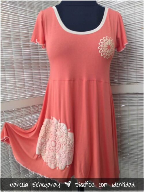 Vestido manga corta [5044] talle 1