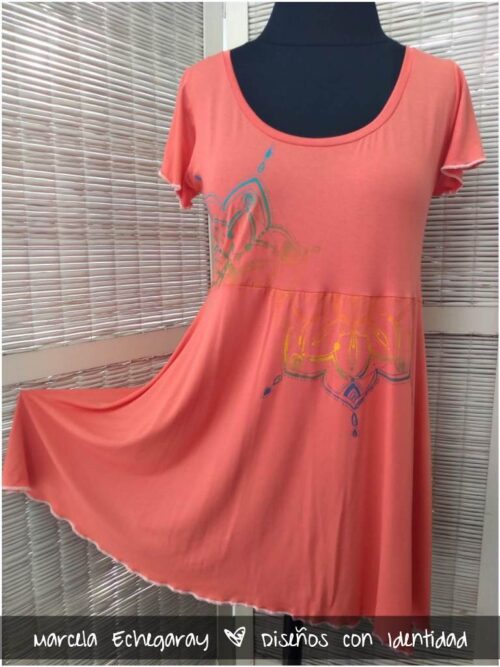 Vestido manga corta [5045] talle 2