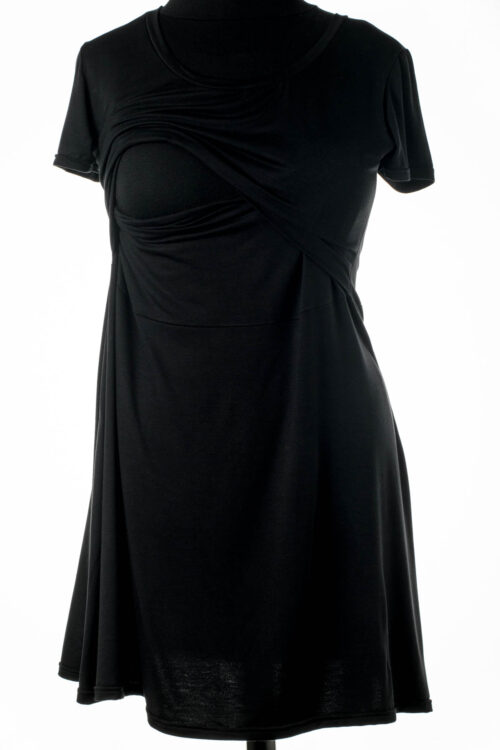 Vestido negro LISO [734] talle 3