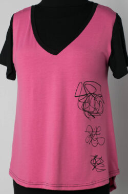Remera manga corta escote V [5121] talle 3